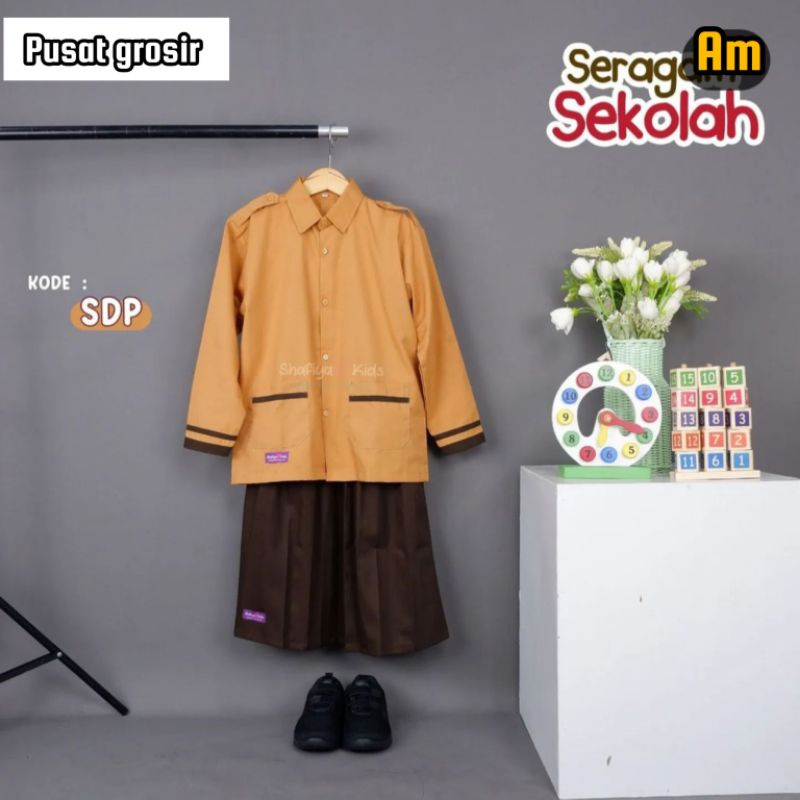 promo diskon paket baju pramuka kantong bawah isi baju dan rok terlaris baju pramuka panjang baju Pr