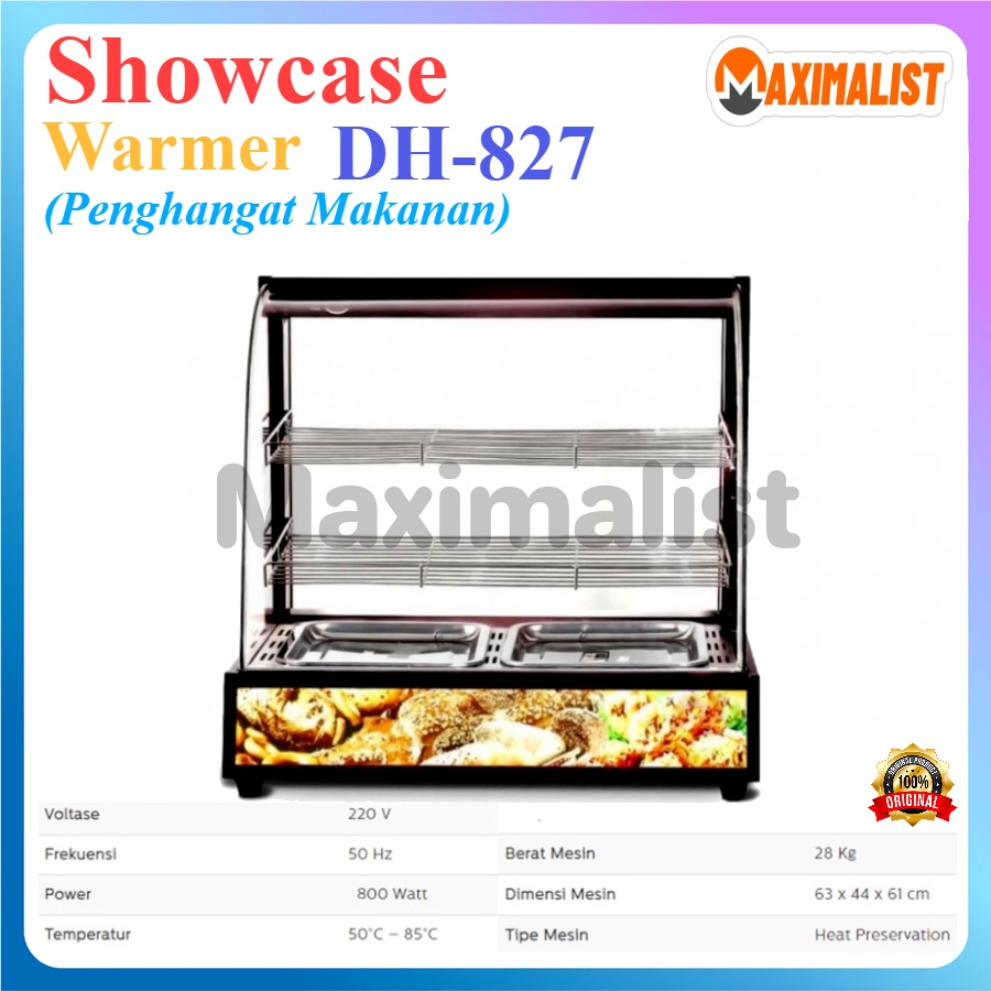 DH-827 SHOWCASE FOOD WARMER / DISPLAY WARMER