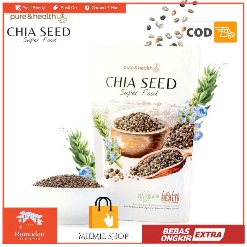 

Biji Chia Seed 250g Organik Black Chiaseed Original Natural Super Food