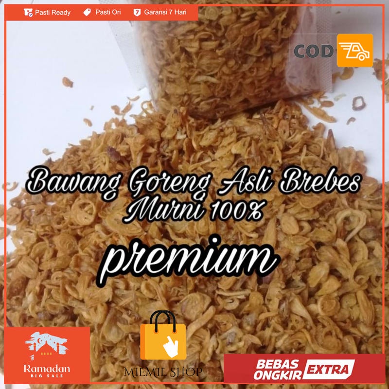 

Bawang Goreng Asli Brebes Murni 100-200 Gram