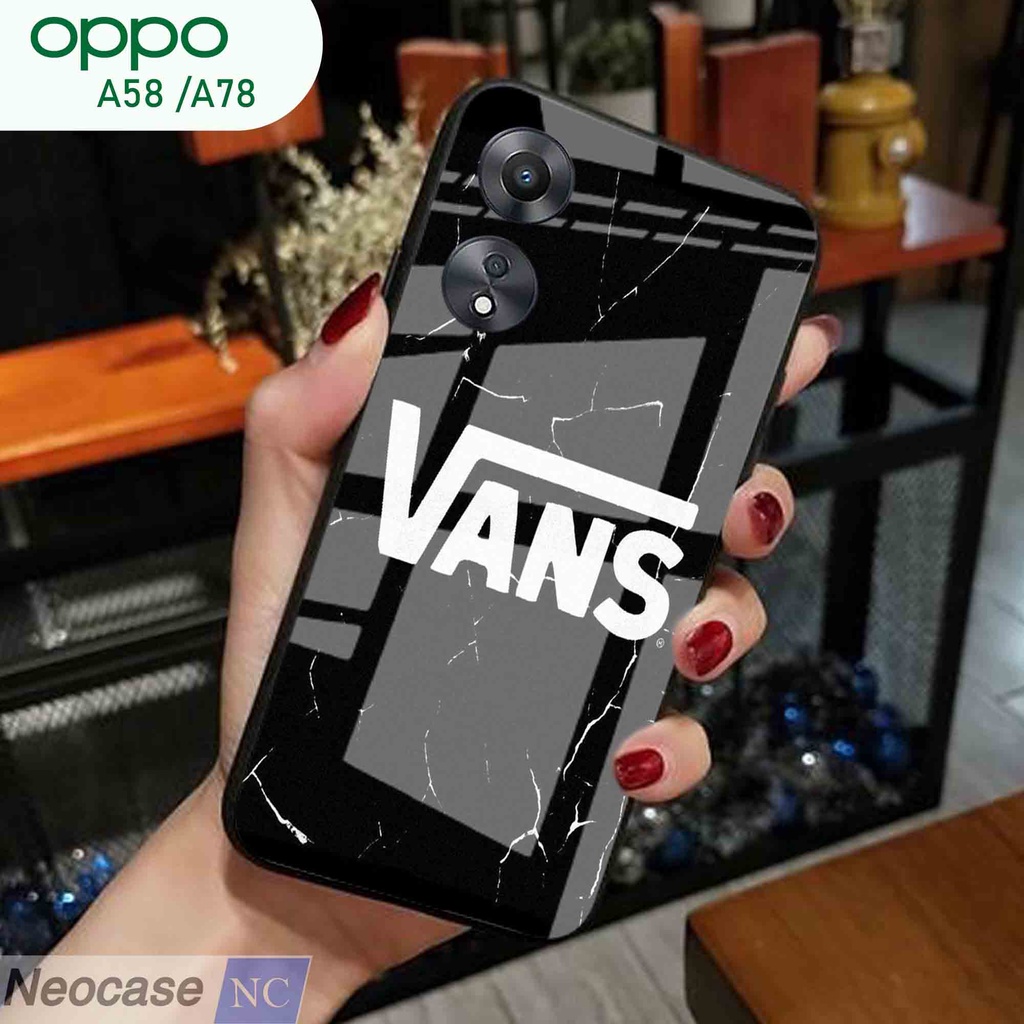 [N65] Softcase Glass Kaca Oppo A58 A78  - Case HP Oppo A58 A78 - Casing HP Oppo A58 A78