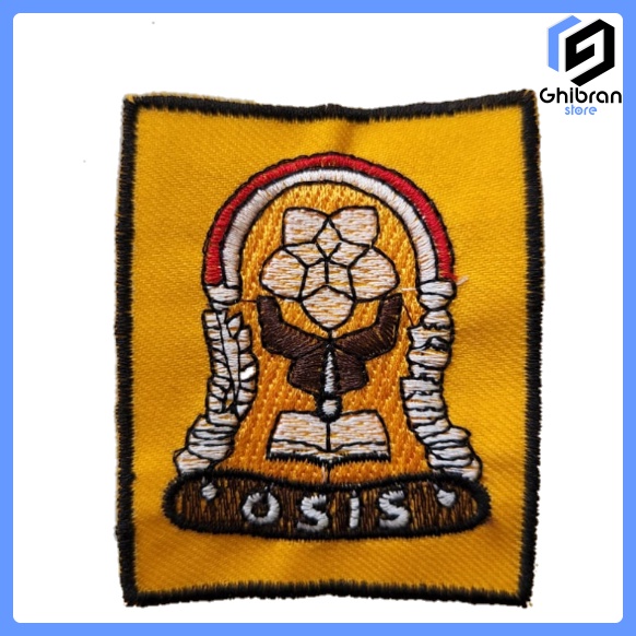BEDGE BET EMBLEM OSIS KUNING // Bordir logo osis sma // Logo Osis