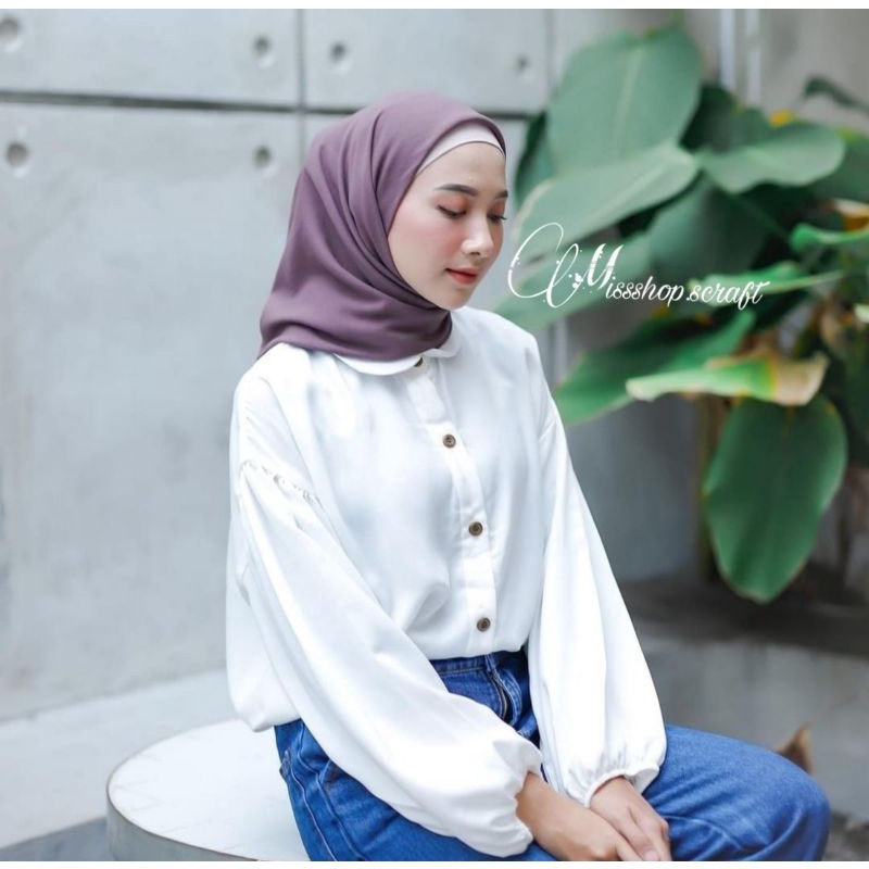 Hijab Paris Premium Segi Empat Paris Jilbab Voal Kerudung Segi Empat