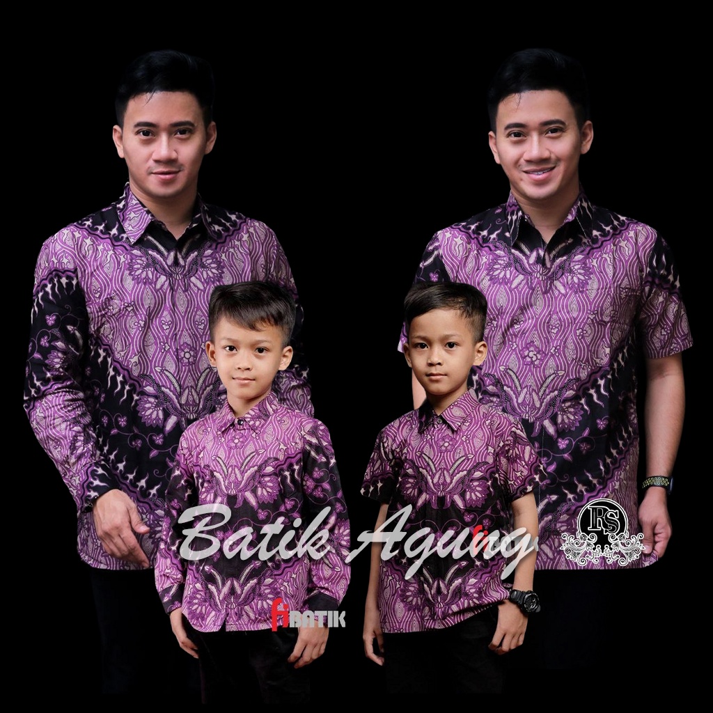 TERBARU Couple sweet || couple batik ayah dan Batik anak cowok BATIK UNGU Batik Terbaru Batik 2022 / Batik Couple Ayah Anak MANGGAR Sogan Hem Kemeja Sarimbit Keluarga Modern Seragam / Couple Atasan Ayah Anak Ibu Batik Monokrom Semut Sarimbit Seragam Agung