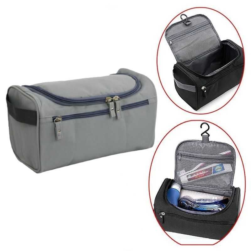 KISYANYO Tas Travel Make Up Organizer Toiletry Bag Waterproof Gray - KI25