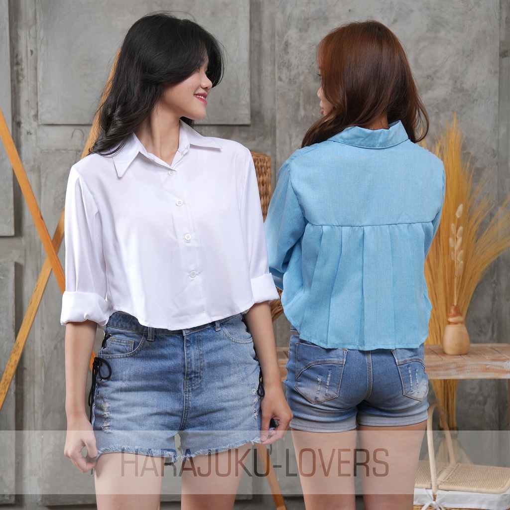 Kemeja Blouse Korea Angela [M019]