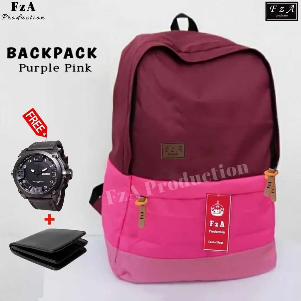 FzA Official - Tas Ransel Gendong Laptop Distro Sekolah Kuliah Pria Wanita Backpack Murah Original Tas Punggung Laptop