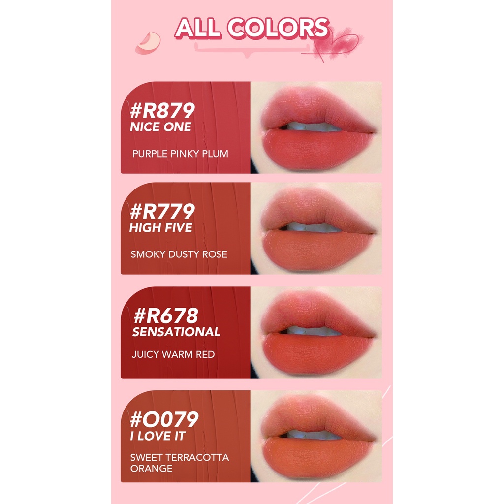 [BPOM][NEW] YOU Simplicity Matte Lip Color | Transferproof | Pigmented Lipstick | Melembapkan Bibir