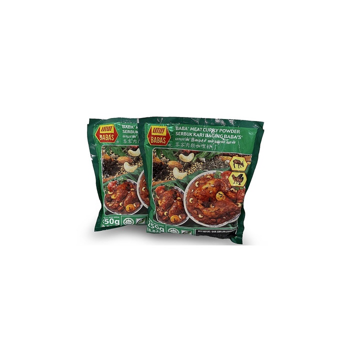 

[Bisa COD] Bumbu Kari Daging Babas / Serbuk Baba Meat Curry Powder Malay 500 gr