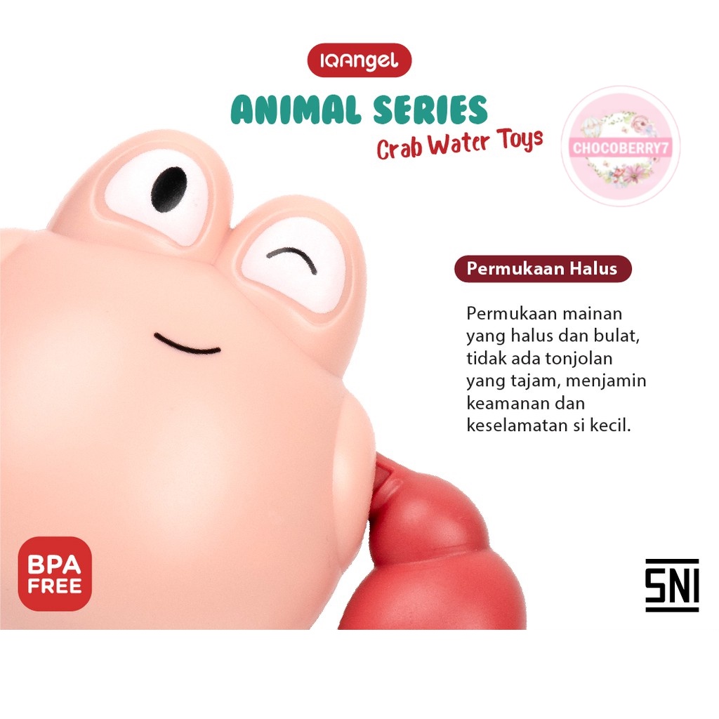 IQAngel Crab Water Toys IQC04 / Mainan Air / Mainan Kepiting Berenang / Mainan Mandi Bayi / Mainan Kolam Renang