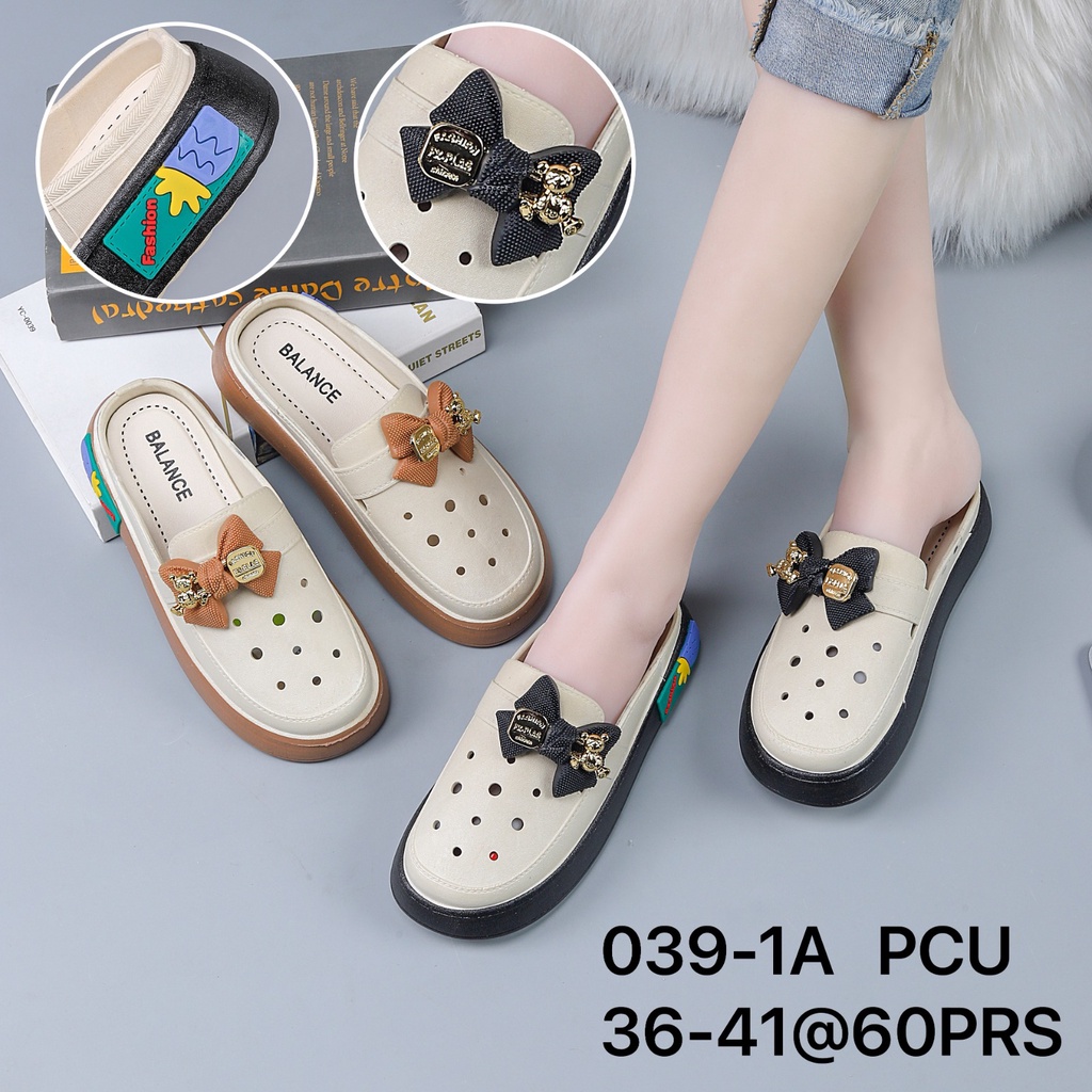 Sandal BALANCE 039 Sepatu Slop Pita Wanita Sendal Slide Kokop Selop Cewek Perempuan