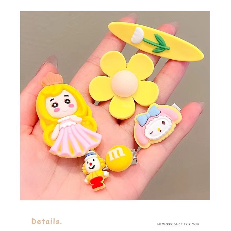 [PRINCESS KESLI] Jepitan Rambut Anak Perempuan Cewek Korea Lucu Pita Karakter 15 in 1