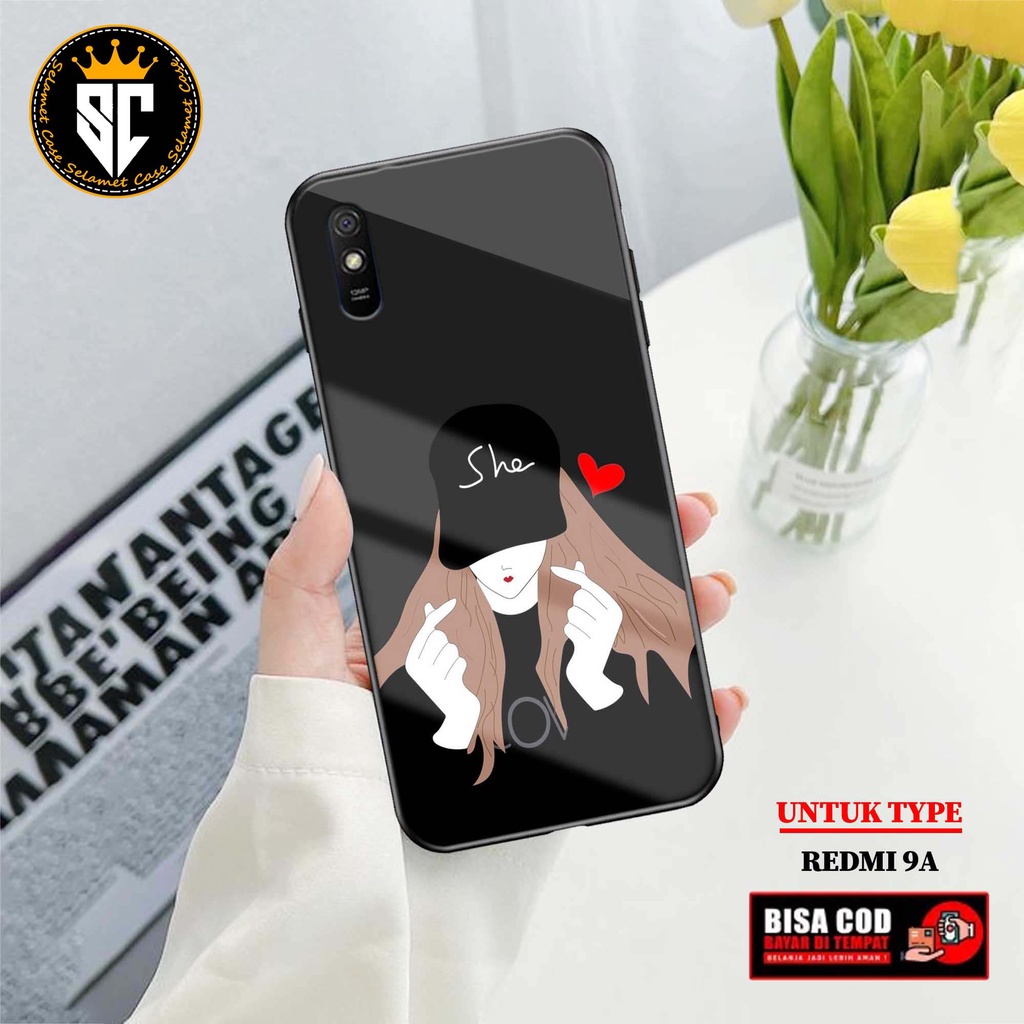 Case Xiaomi Redmi 9A Casing Xiaomi Redmi 9A Selamet Case [CPL] Softcase Glass - Hardcase Glossy - Ca