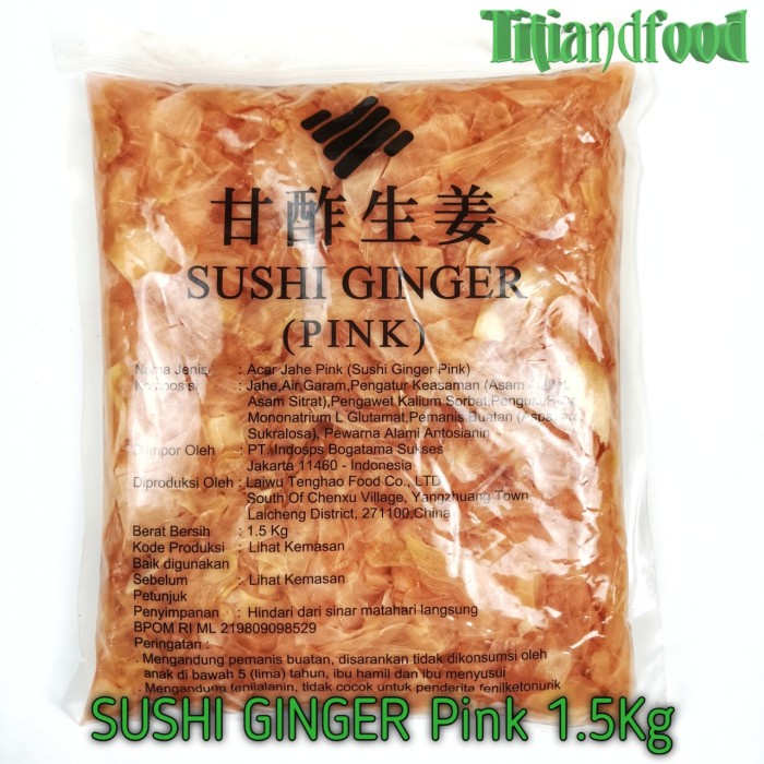 

SUSHI GARY PINK, ACAR JAHE MUDA, SUSHI GINGER PINK