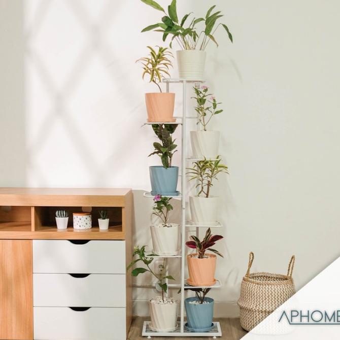 Rak Tanaman Bunga Minimalis Flower Stand Besi Rak Tanaman Hias Multifu