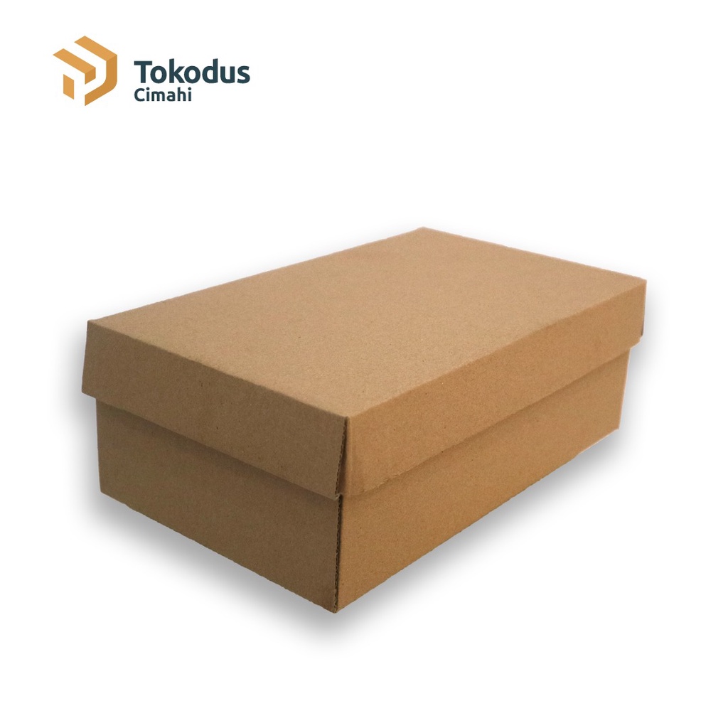 Kardus Box Sepatu Kraft | Box Sepatu Murah uk 35,8 x 21,8 x 11cm - Tokodus Cimahi