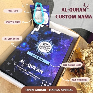 [Al-Quran Custom Nama Murah] Al Quran Terjemah - Al Quran Tajwid - Al Quran Latin FREE BOX + FREE GIFT