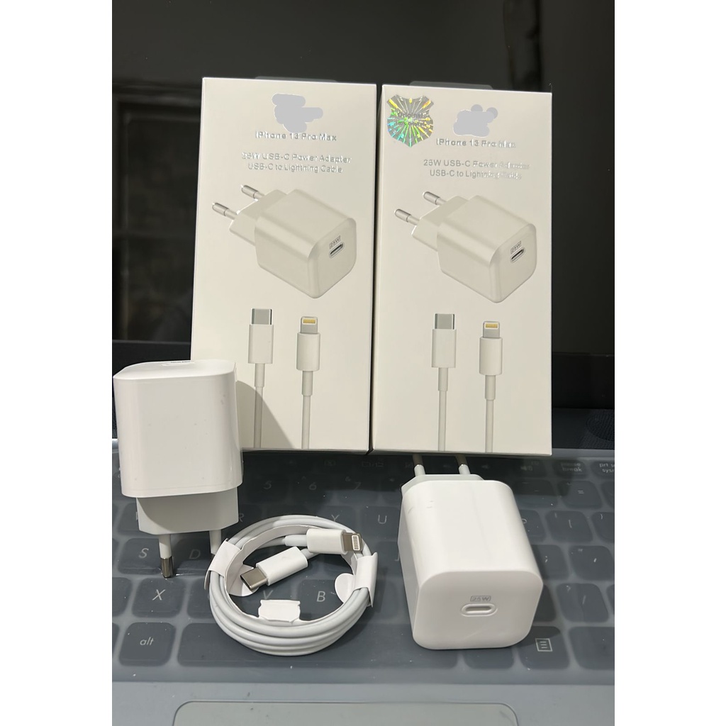 ￼kompatibel for Charger Iphone 25W 13 pro max Adaptor Type C to Lightning kabel Fast Charging