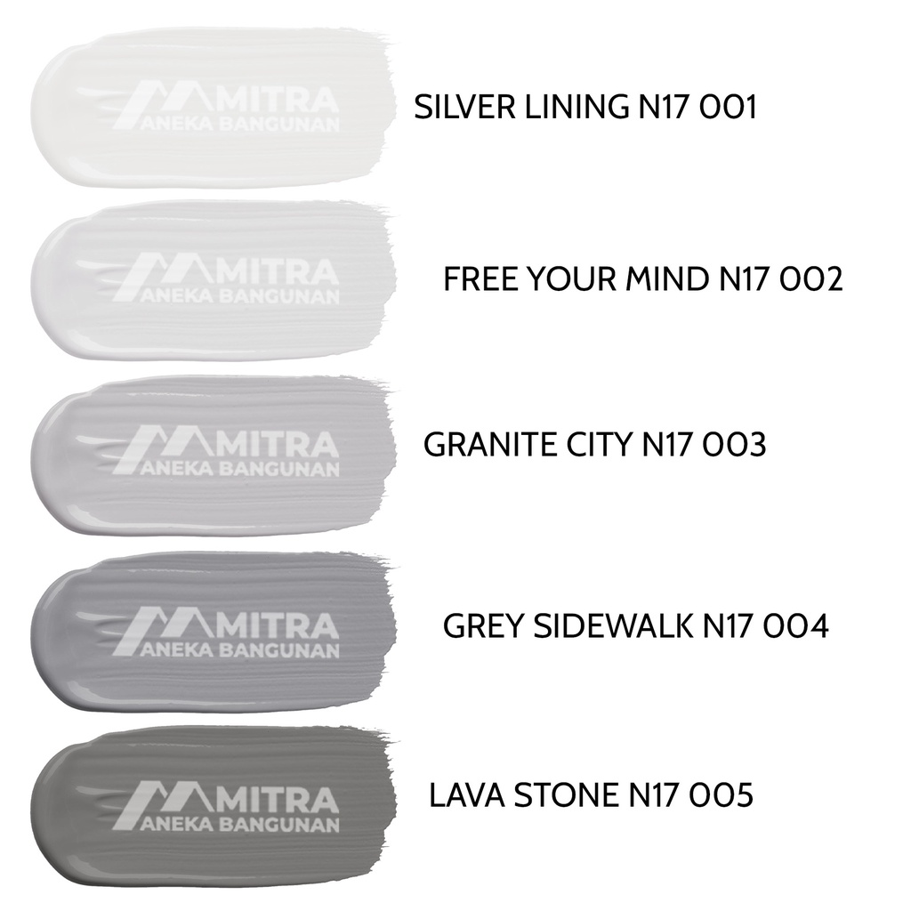 CAT TEMBOK AVITEX INTERIOR 5 KG / AVIAN N17 ABU-ABU