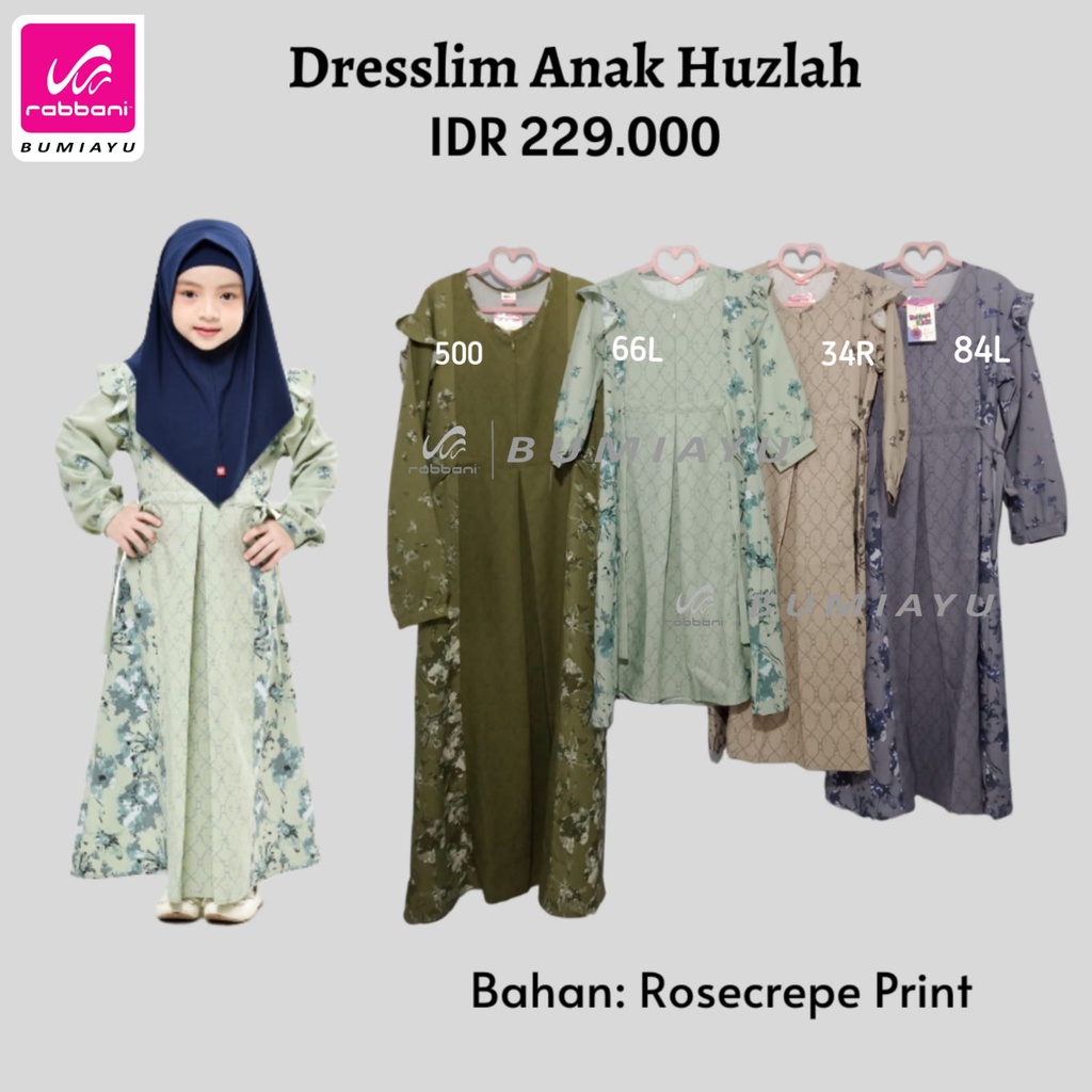 DRESSLIM ANAK SARANG HUZLAH - SARIMBIT RABBANI