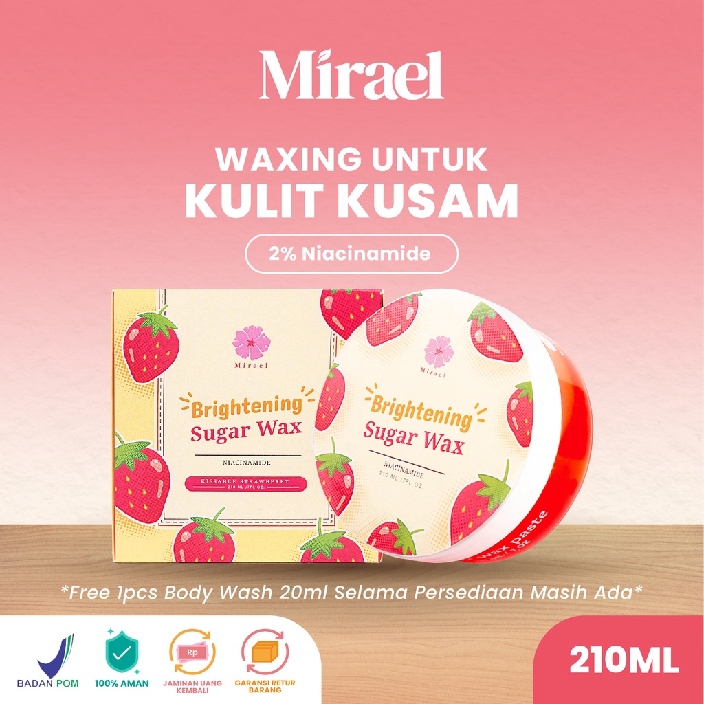 Mirael Sugar Waxing Kit [Kemasan Baru] Original Penghilang Bulu Rambut Ketiak Kaki Tangan Wax Removal