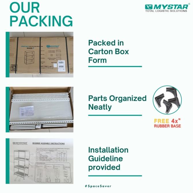 Rak Besi 5 Susun Mystar Bs5000E - Boltless Steel Decking