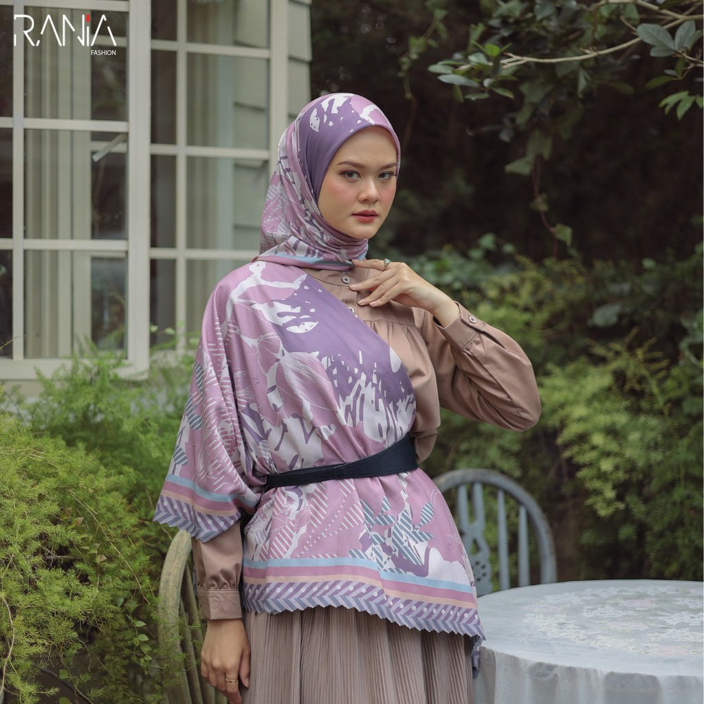 Hijab Segi Empat Voal Lasercut Lunara Lunara Scarf By ZR Fashion