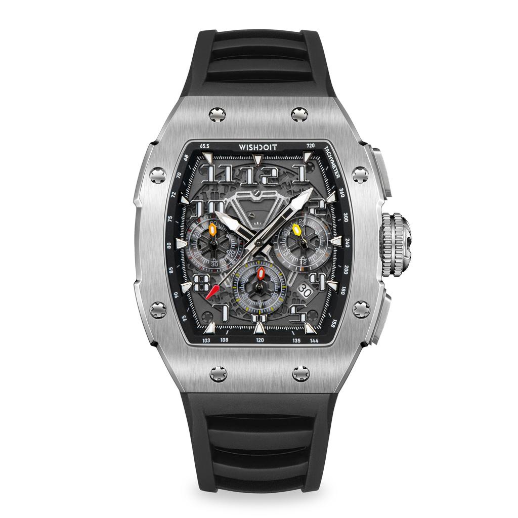 WISHDOIT GT Chrono-Silvery Watch