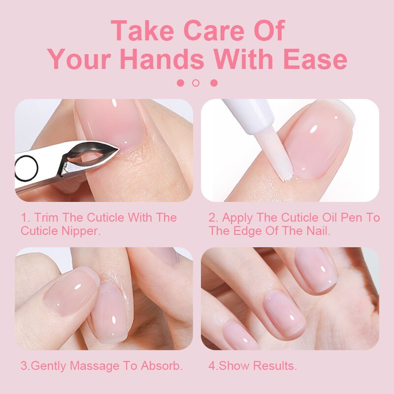 Vitamin Kuku Kutikula Perawatan Kuku Exfoliate anti barb Oil Minyak kuku Cuticle Revitalizer Oil / Vitamin Kuku Nail Manicure Pedicure