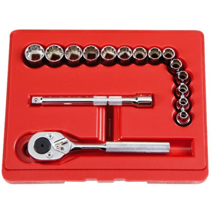 Proto J52218 Socket set 16pcs drive 3/8"