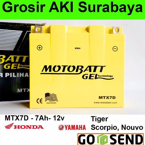 Motobatt Mtx7D Aki Motor Untuk Tiger. Scorpio. Nouvo. Tossa Debezzz