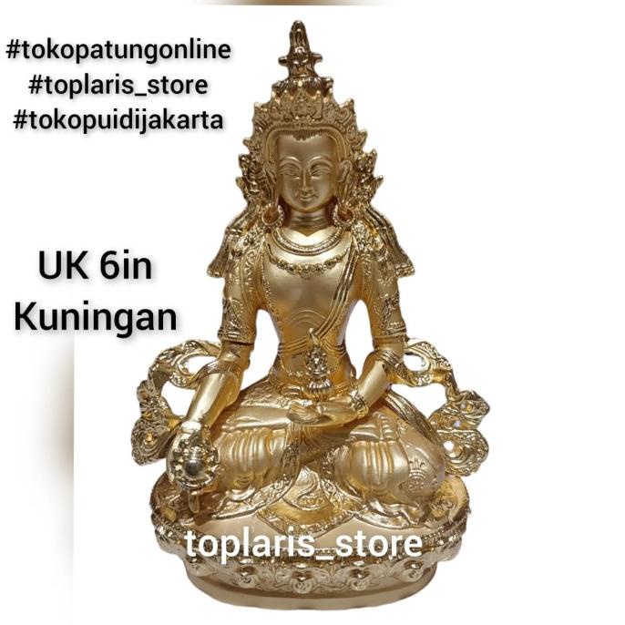 Patung Kristigarba Tibet Kuningan 6in 022