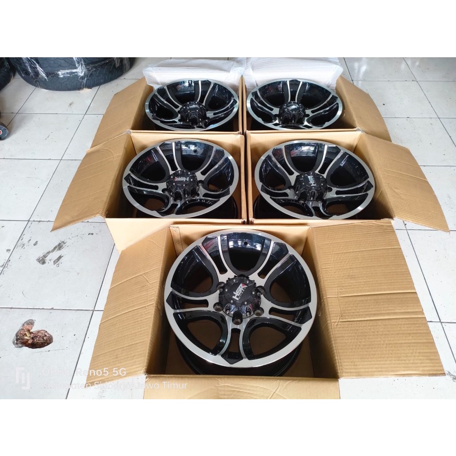 Sale Velg Mobil offroad Ring 16 Lubang Baut 6 PEAK HSR R16X8 6X139,7 ET15 (5pcs)