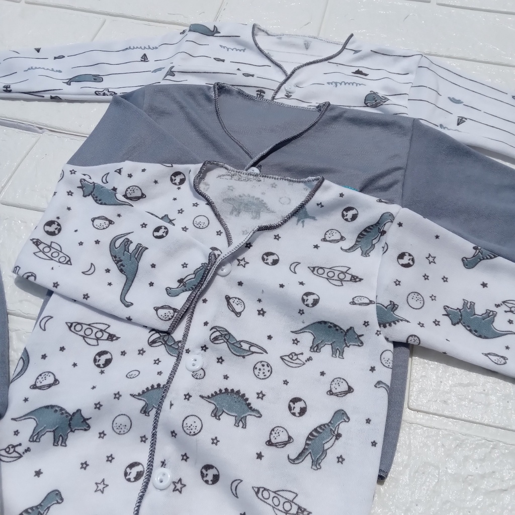 Setelan Bayi Lengan Panjang 0-3 Bulan Baju Bayi Baru Lahir Laki Laki Perempuan Motif Terbaru Jaya baby&amp;Kids