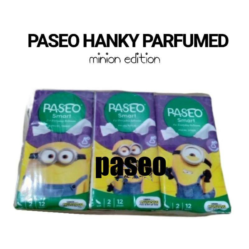 Tisu TISSUE PASEO HANKY pocket 12 Sheet's (ECER SATUAN) MUDAH DIBAWA