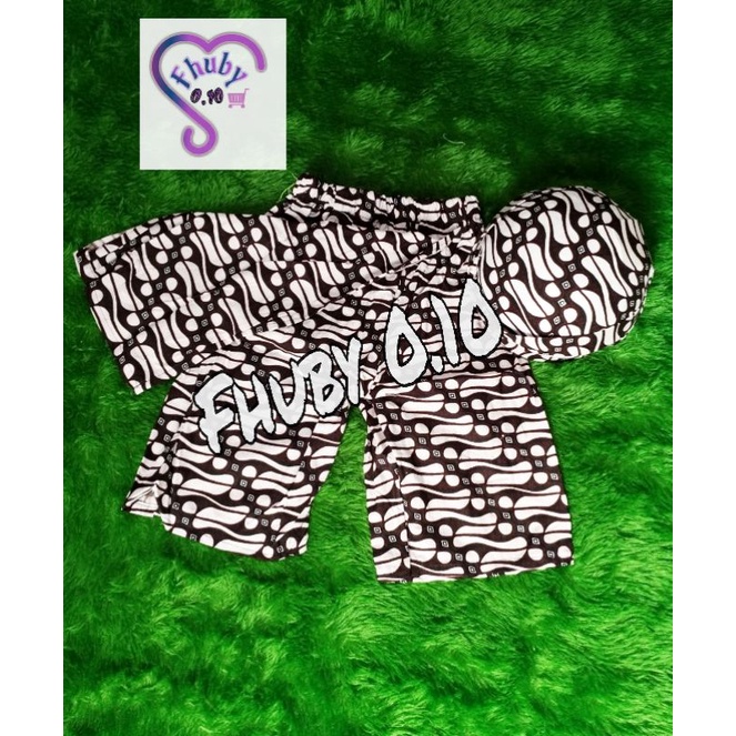 Celana Jarik Batik Anak Dan Blangkon - Celana Rok Jarik Batik Murah