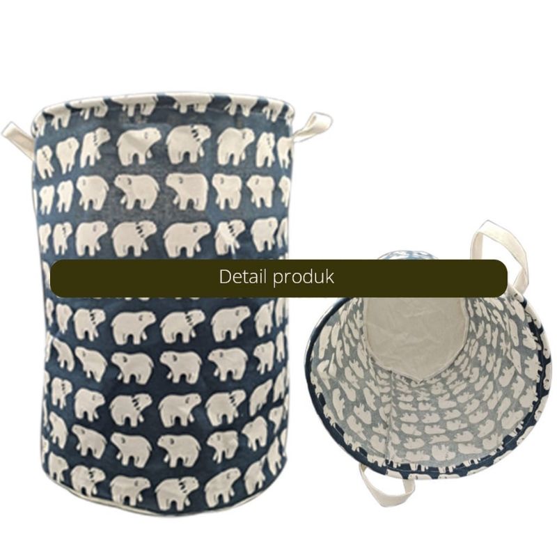 KERANJANG  LIPAT LOUNDRY TEMPAT CUCIAN KOTOR WADAH BAJU KOTOR ORGAINIZER 35cm * 43cm STORAGE BAG SERBAGUNA MULTIFUNGSI WADAH PAKAIAN/MAINAN TEBAL BAGUS KRANJANG KUAT MURAH ANTI AIR KRANJANG BAJU