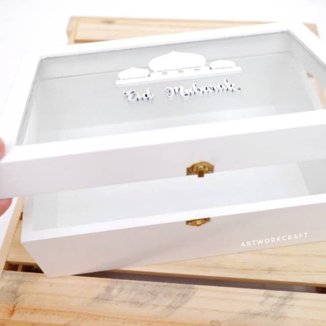 Terbaru Box Kayu Lebaran Ornamen / Hampers Lebaran / Idul Fitri /