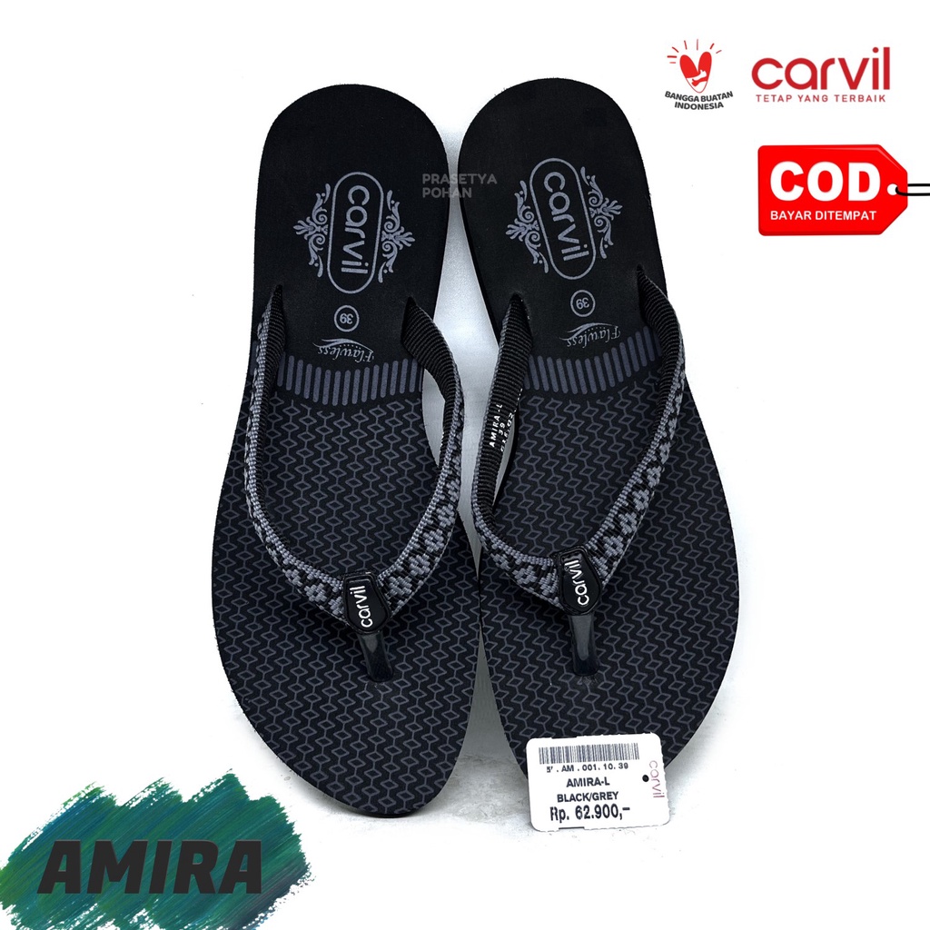 Sandal Wanita Carvil Original Anti Air - Sendal Carvil Wanita Original