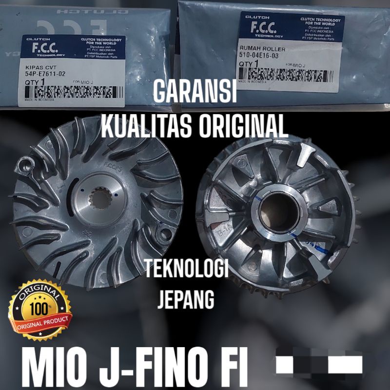 Rumah Roller Set Kipas Cvt Mio J Fino Fi Original Fcc