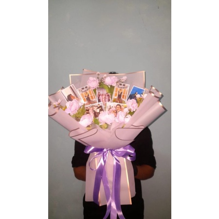 Bucket polaroid mix flower/ bucket foto