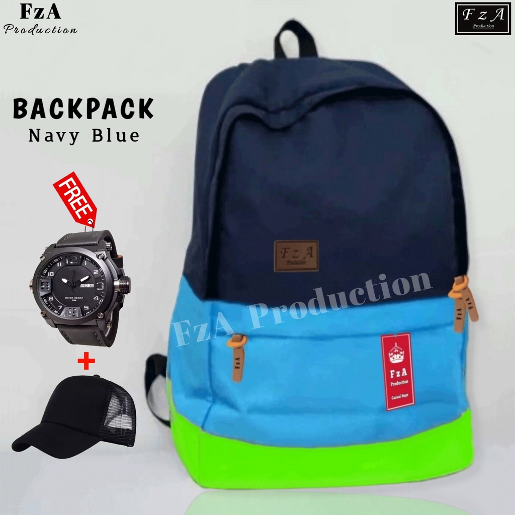 FzA Official - Tas Ransel Gendong Laptop Distro Sekolah Kuliah Pria Wanita Backpack Murah Original Tas Punggung Laptop - NBQT