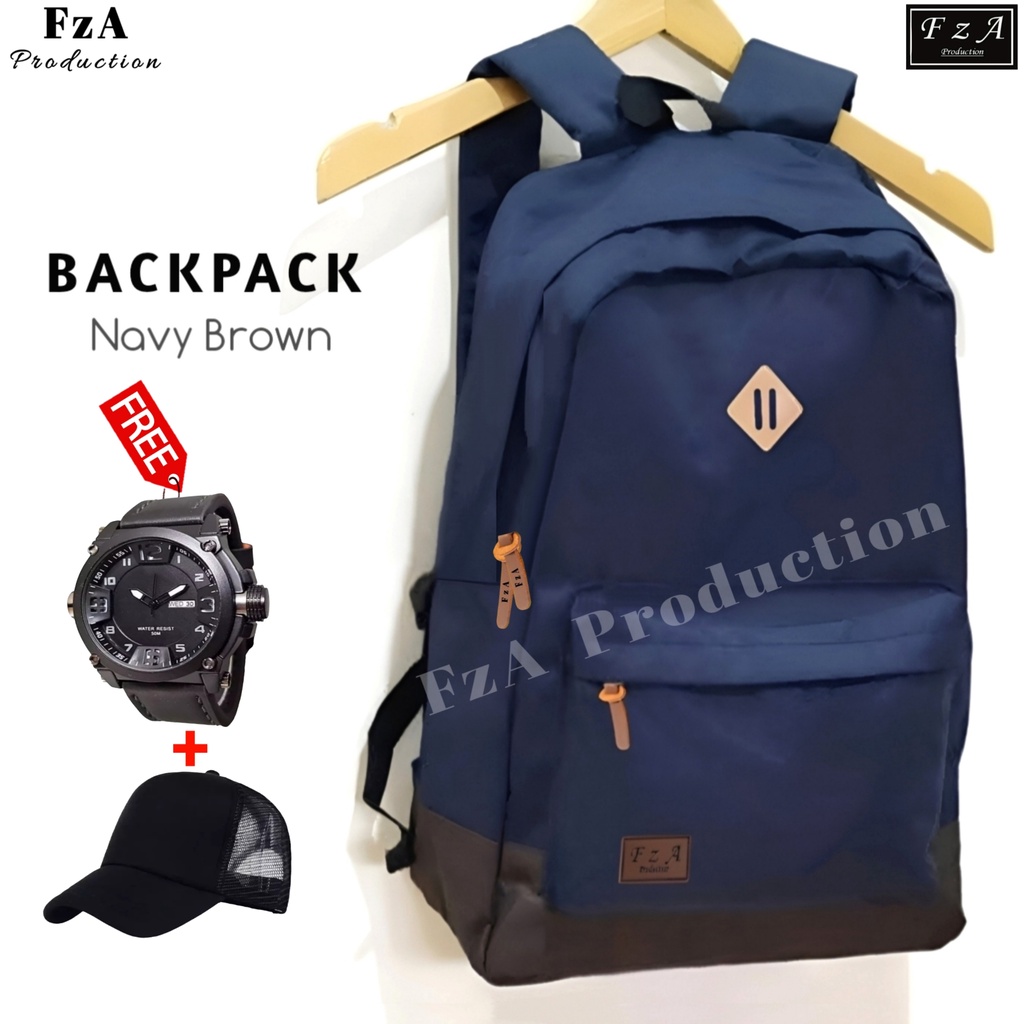 FzA Official - Tas Ransel Distro Original Casual pria Wanita / Tas Ransel Laptop / Backpack Sekolah Kuliah Distro Original Tas Punggung Laptop - NBRQT