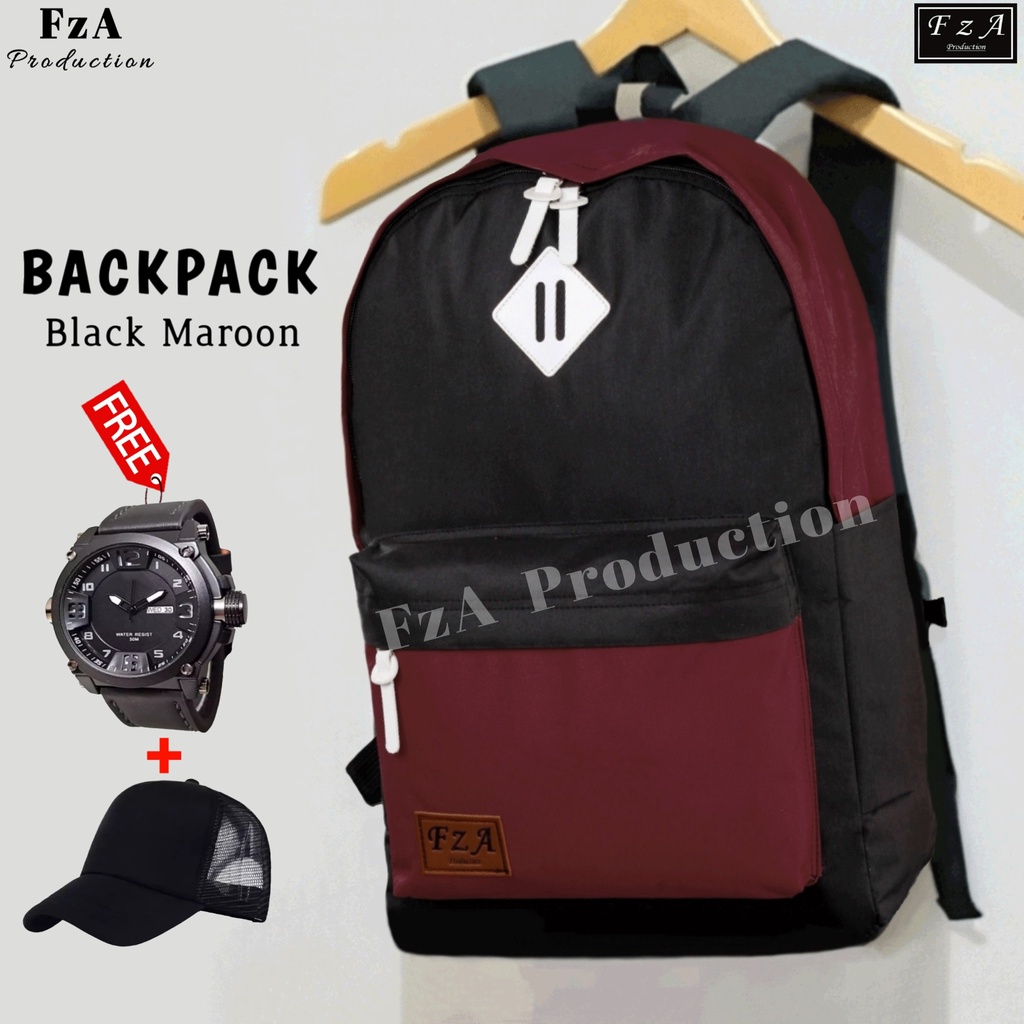 FzA Official - Tas Ransel Distro Original Casual pria Wanita / Tas Ransel Laptop / Backpack Sekolah Kuliah Distro Original Tas Punggung Laptop - BMQT