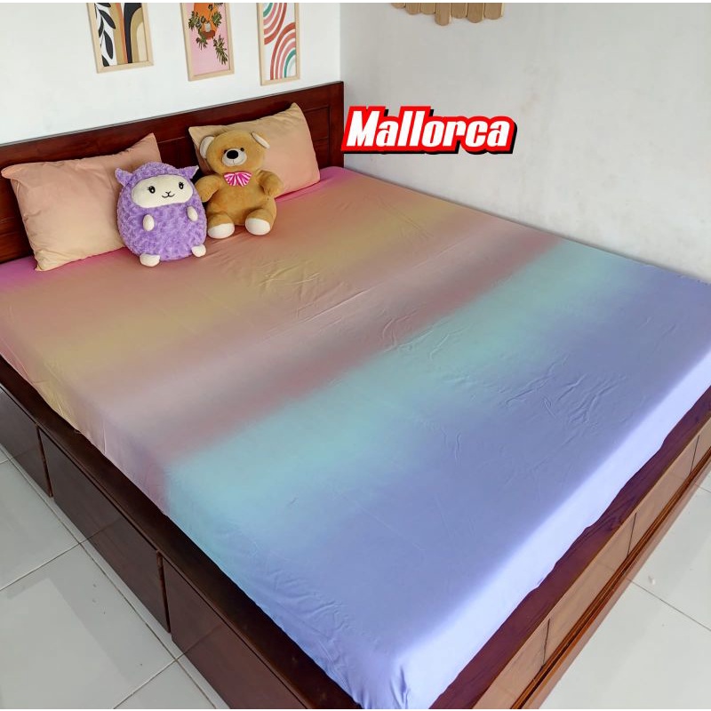 Sprei aesthetic pelangi