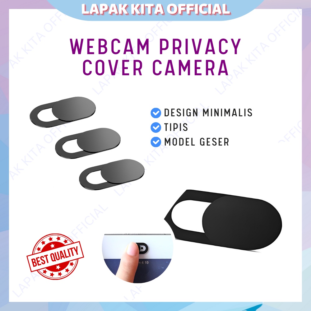 Web cam privacy cover laptop handphone penutup pelindung kamera depan zoom meeting