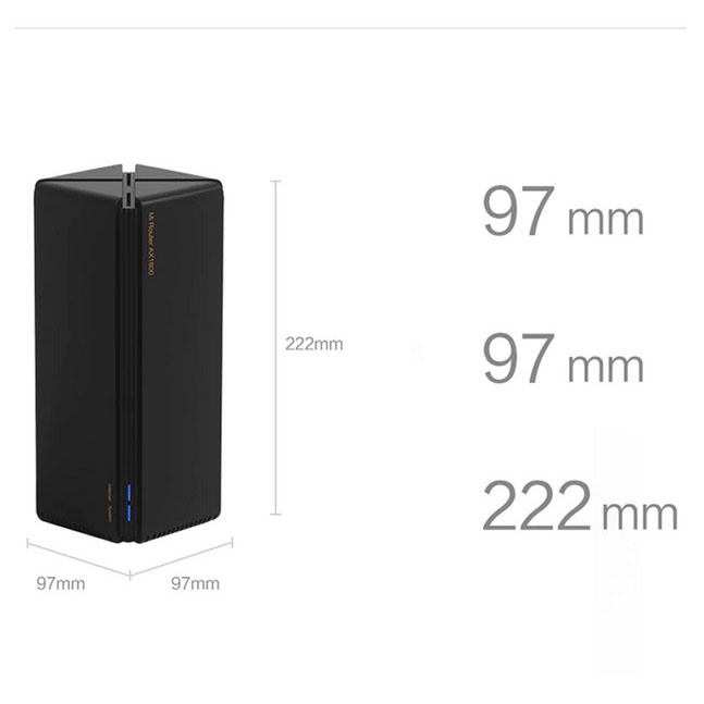 Xiaomi Router WiFi 6 Gigabit 2.4G 5GHz 5-Core Dual-Band Router - AX1800 - Black