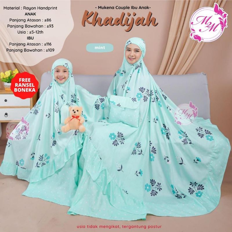 KHADIJAH MUKENA Couple Ibu Anak By M2M