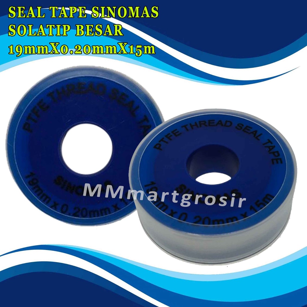 Seal Tape Sinomas/ Solatip Besar/ Seal Tape/ Uk.19mmX0.20mmX15m