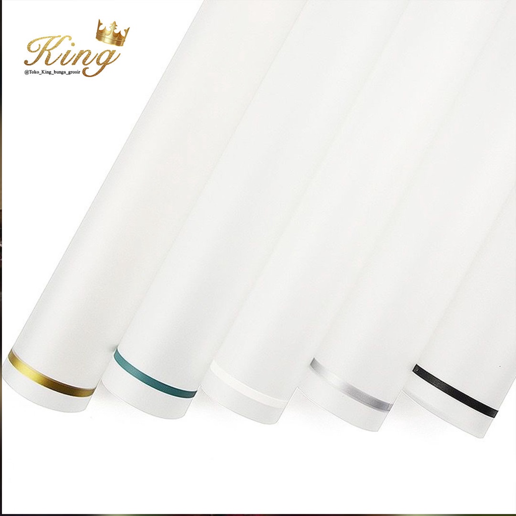 

Transparent Line Cellophane Korean Flower Wrapping Doff List Warna Kertas Kertas Buket Waterproof Paper Bunga Wrapping Florist Material Hand Bouquet Kertas Bunga